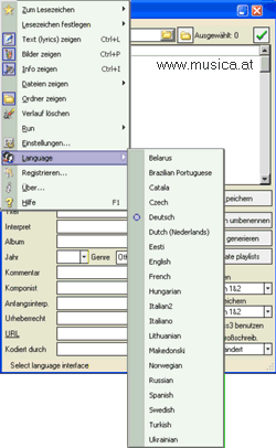 mp3Tag erlaubt Ihnen die Information, die in MP3-Tags (ID3v1 mit Lyrics3 Unterstützung und ID3v2), APE (Monkey's Audio) und Ogg Vorbis Dateien gespeichert ist, anzuschauen und auch beliebig zu editieren